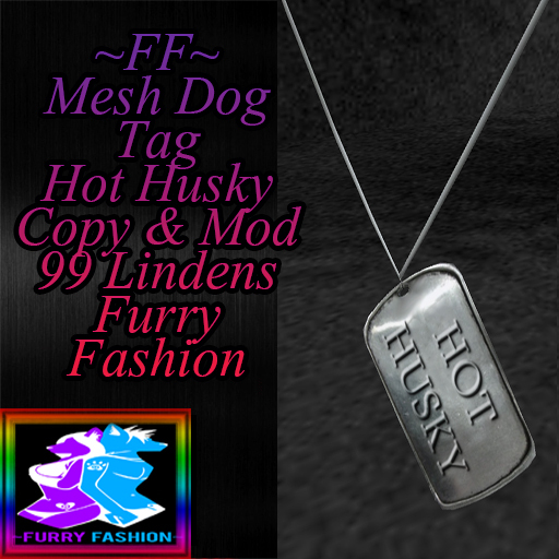 ~FF~ Mesh Dog Tag Hot Husky