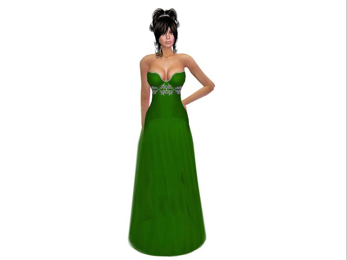 Zennya's Closet Lacey Green Gown