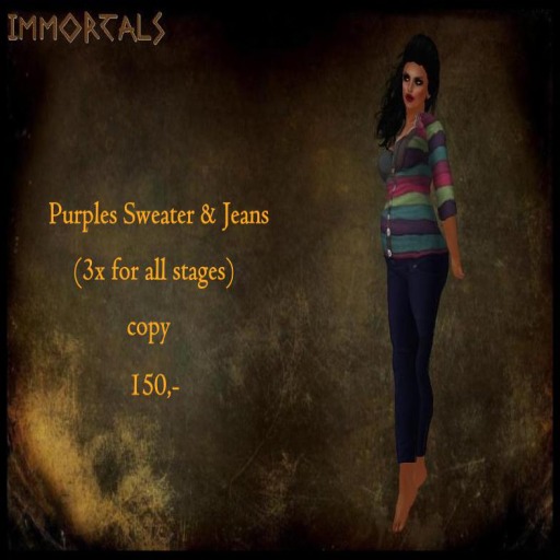 IMMORTALS PURPLES SWEATER & JEANS