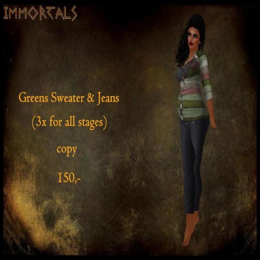 IMMORTALS GREENS SWEATER & JEANS
