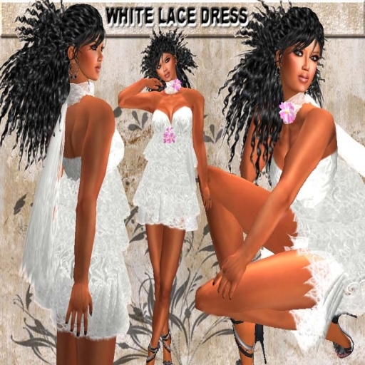 WHITE LACE DRESS
