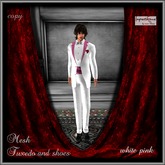 Tuxedo White Pink and shoes