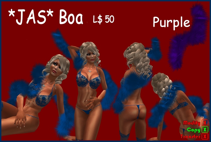 *JAS* Boa Purple