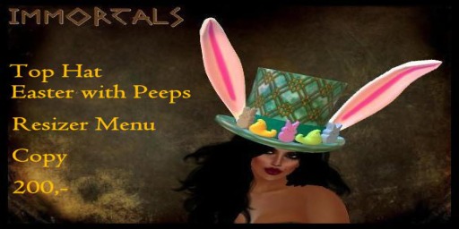 IMMORTALS TOP HAT EASTER WITH PEEPS