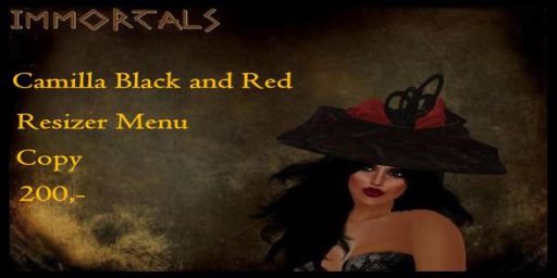 IMMORTALS CAMILLA BLACK & RED