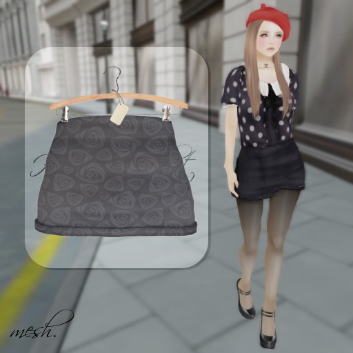 ''{ RoA }'' -High waist skirt (D)GY