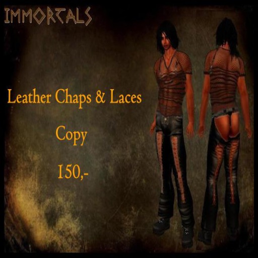IMMORTALS LEATHER CHAPS & LACES