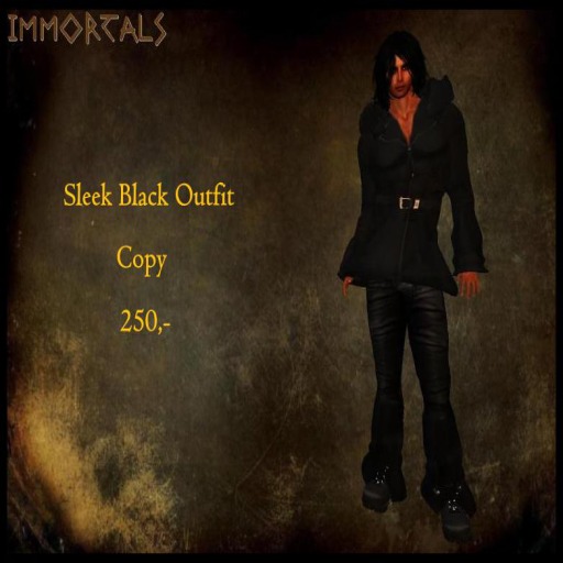 IMMORTALS SLEEK BLACK OUTFIT