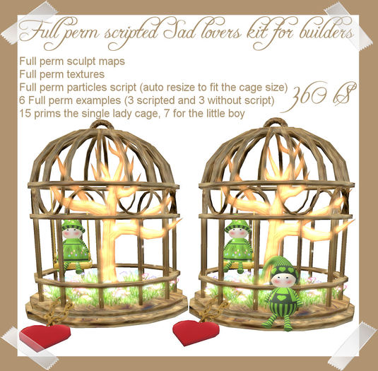 Full Perm scripted Sad lovers kit for builders
