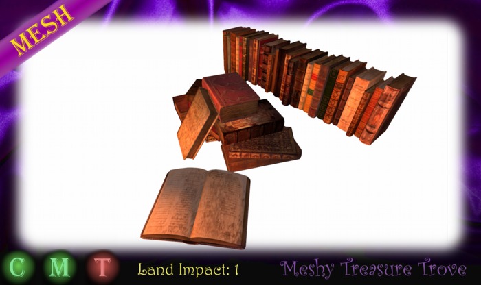 30 old leather books (mesh)
