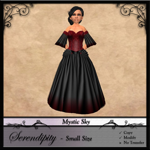 Children / Child / Tiny Sized Gown by ~Mystic Sky~ Small Serendipity Gown: Red