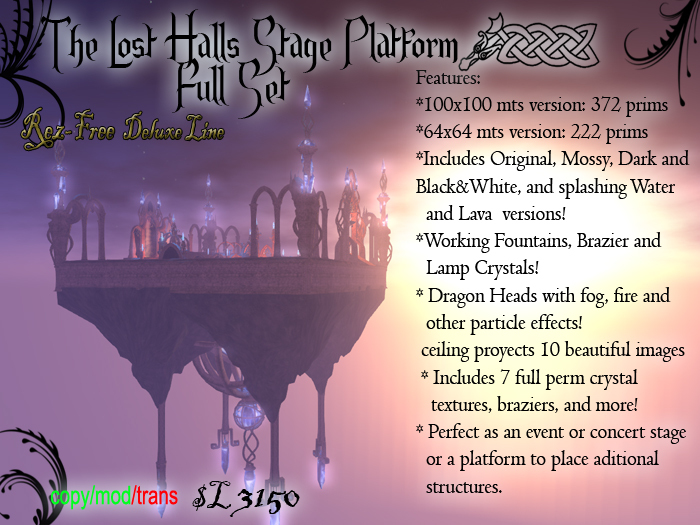 Lost Halls Platform Stage, Full Set (boxed)