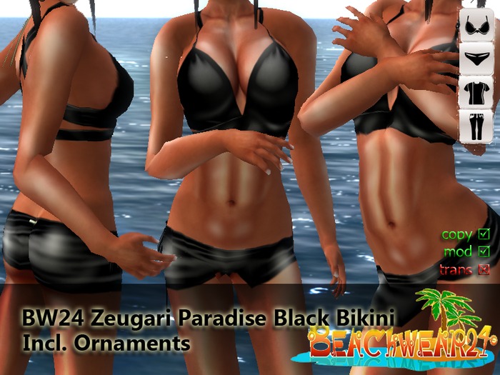 BW24 Zeugari Paradise Black Bikini Tex