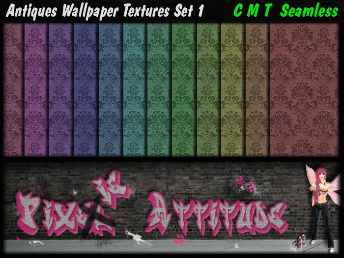 Antique Wallpaper Textures Set 01 