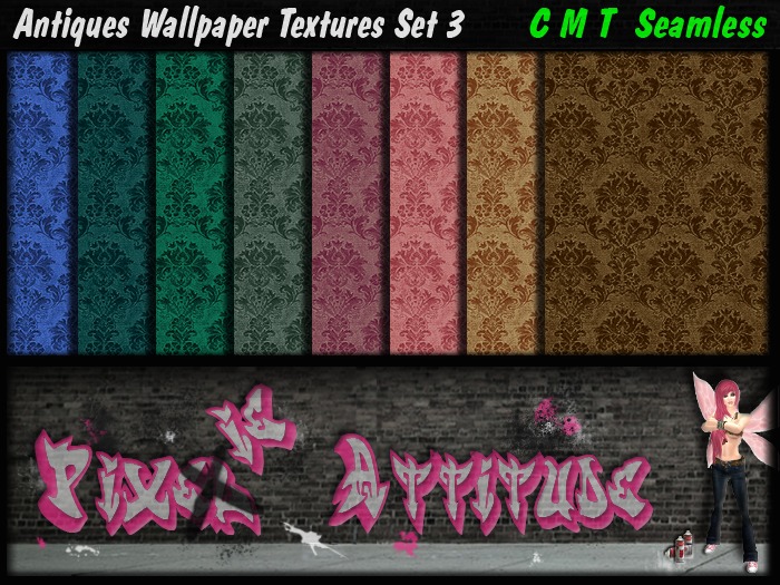 Antique Wallpaper Textures Set 03