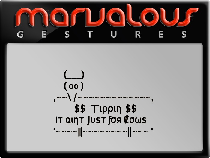 $$ TIPPIN $$ GESTURE