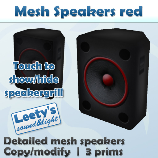 Mesh Speakers red