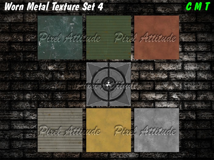 Worn Metal Textures Set 04
