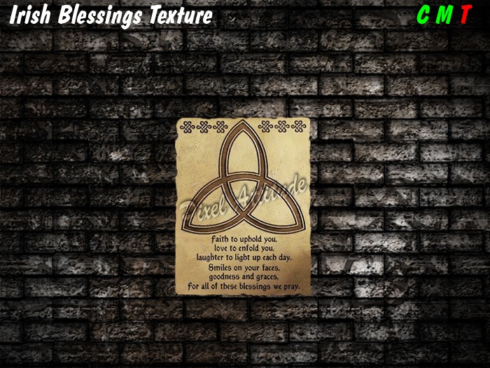 Irish Blessings 198 x 256 alpha texture