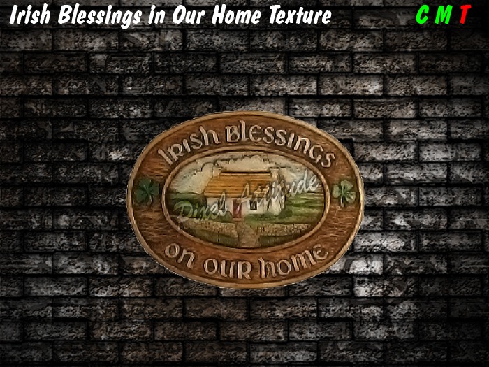 Irish Blessings in Our Home Texture