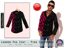 [UnderDogs] - London Peacoat - Pink Checkered - Mesh 