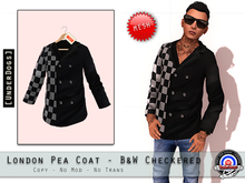 [UnderDogs] - London Peacoat - B&W Checkered - Mesh 