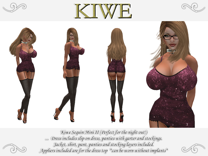 Kiwe Sequin Mini II (Plum) for Prim B's