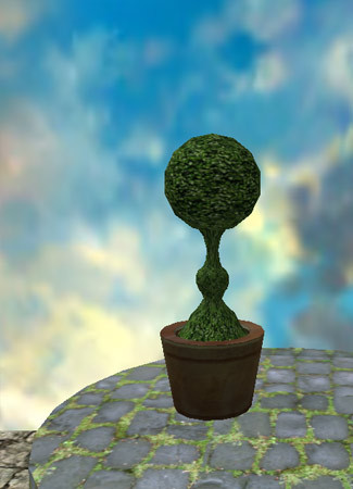 Topiary Pedestal Shpere (4 prims)