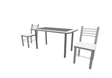 Metal Table n Chairs Mesh