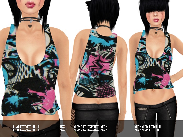 Top Loose 80's - Mesh