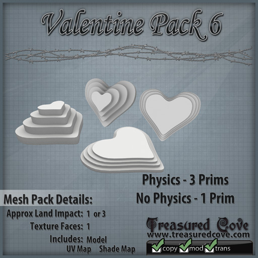 -TC- Valentine Pack 6 Mesh 50% Discount!!