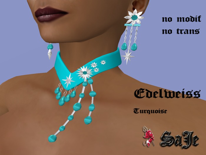 *SaJe* Edelweiss Turquoise