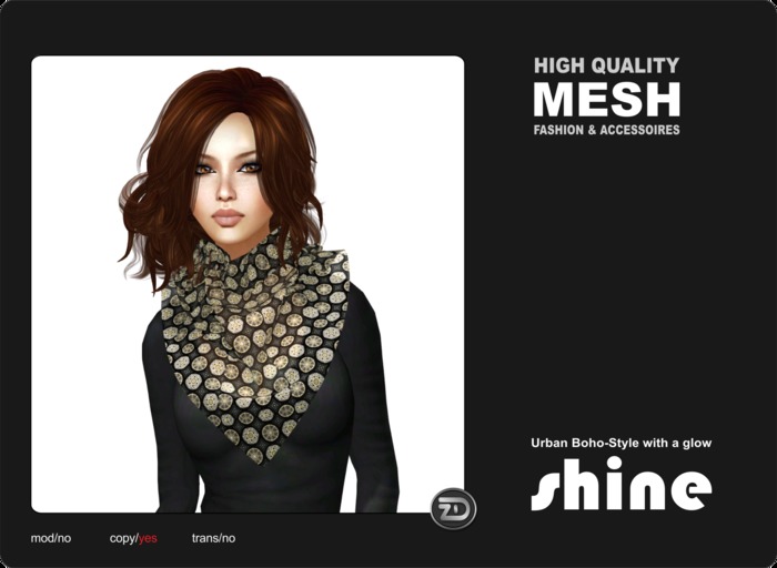 shine by [ZD] MESH - Triangle Shawl