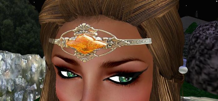 ~SE~Circlet-Egyptian Amber