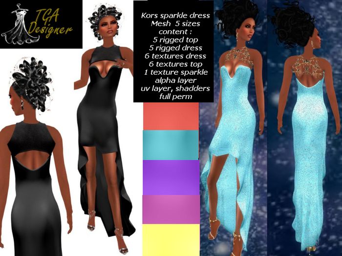 MESH DRESS  RIGGED FULL PERM KORSE