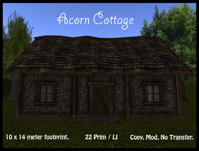Acorn Cottage , Detailed rustic medieval cottage