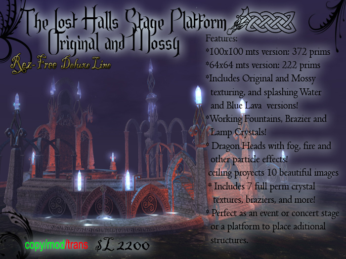 Lost Halls Platform Stage, Original and Mossy (boxed)