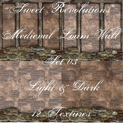 ~*SR*~ Medieval Loam Wall Set 03 BOX