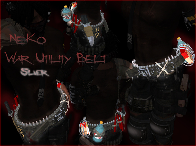 !K&L! - NeKo War Utility Belt Silver