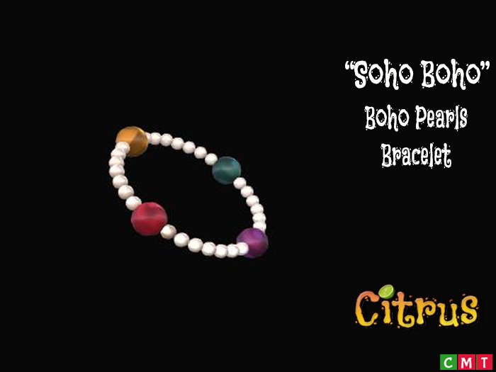 *Citrus* Soho Boho Pearl n Beads Bracelet