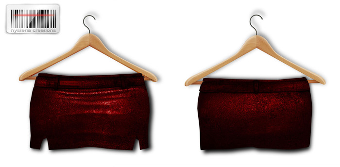 *HC* Mini skirt  dark red floral