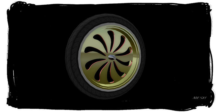 <Bike-Wheel>14 *Fullperm* (Mesh)