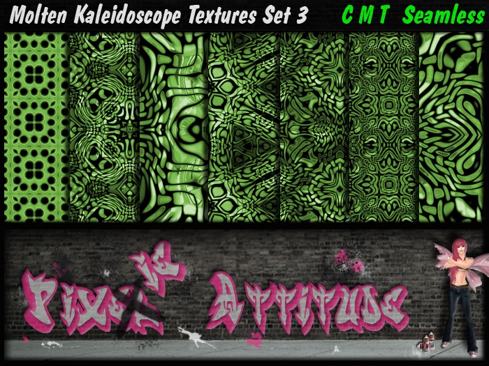 Molten Kaleidoscope Textures Set 3