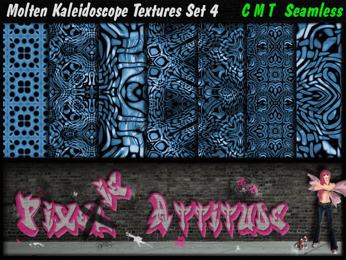 Molten Kaleidoscope Textures Set 4