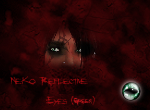 !K&L! - NeKo Reflective Eyes - Green