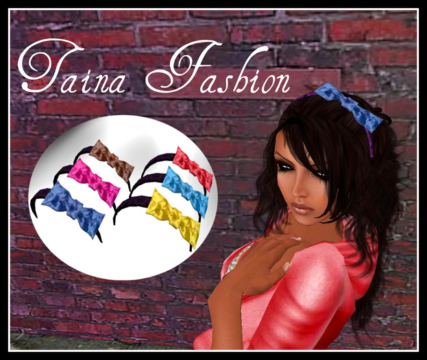 }{:TainaFashion:}{ HairBands With Silk Bows