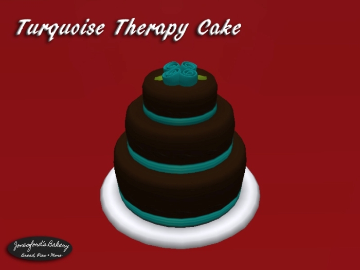 Turquoise  Therapy Cake