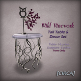 [CIRCA] Pkg - "Wild Vinework" - Tall Table & Decor Set