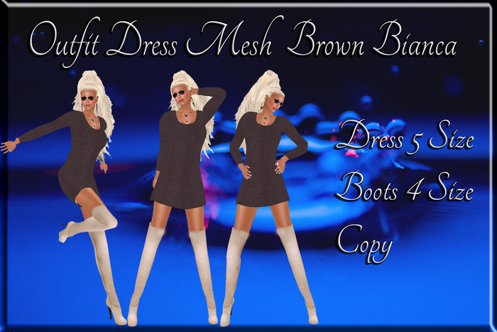 LSR - Outfit Dress Mesh Brown Bianca