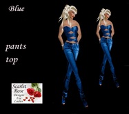 S.R.D. BLUE PANTS AND TOP